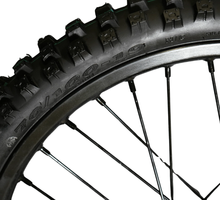 AL XE Pro 19" Front Wheel and Dirt Tires (Arctic Leopard XE Pro OEM)