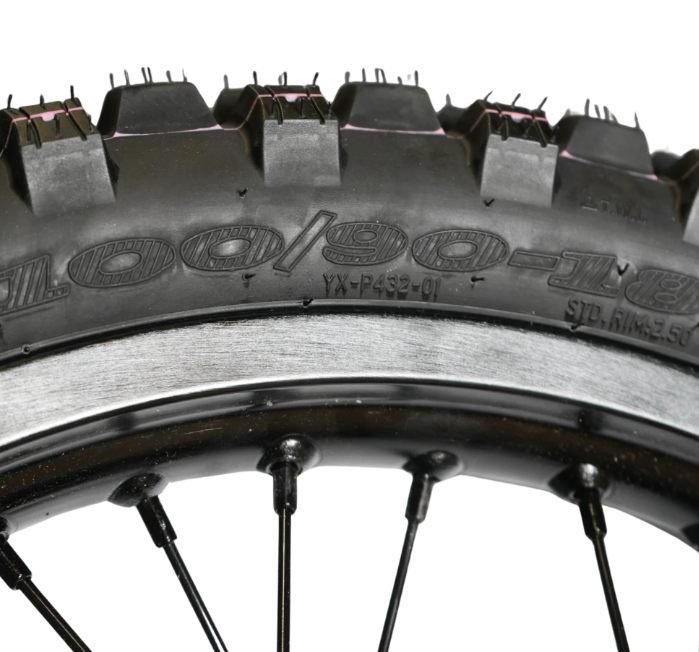 AL XE Pro 18" Rear Wheel and Dirt Tires (Arctic Leopard XE Pro OEM)