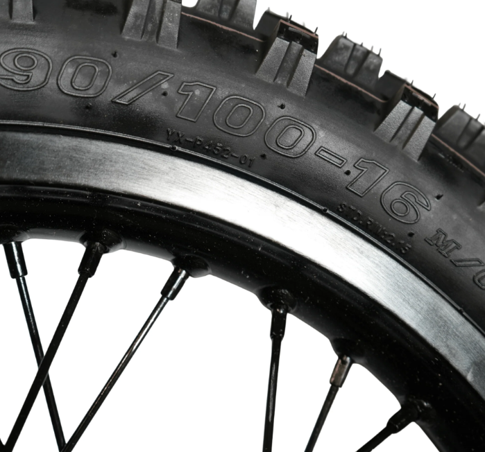 AL XE Pro 16" Rear Wheel and Dirt Tires (Arctic Leopard XE Pro OEM)