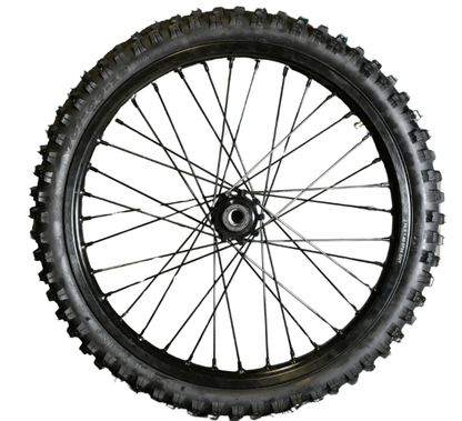 AL XE Pro 19" Front Wheel and Dirt Tires (Arctic Leopard XE Pro OEM)