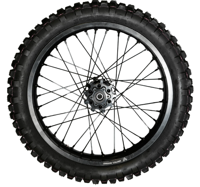 AL XE Pro 18" Rear Wheel and Dirt Tires (Arctic Leopard XE Pro OEM)