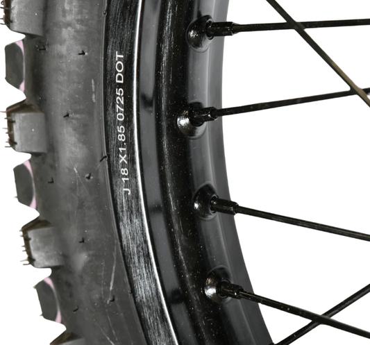 AL XE Pro 18" Rear Wheel and Dirt Tires (Arctic Leopard XE Pro OEM)