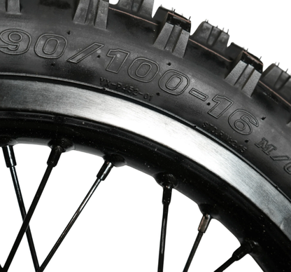 AL XE Pro 16" Rear Wheel and Dirt Tires (Arctic Leopard XE Pro OEM)