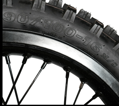 AL XE Pro 16" Rear Wheel and Dirt Tires (Arctic Leopard XE Pro OEM)