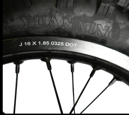 AL XE Pro 16" Rear Wheel and Dirt Tires (Arctic Leopard XE Pro OEM)