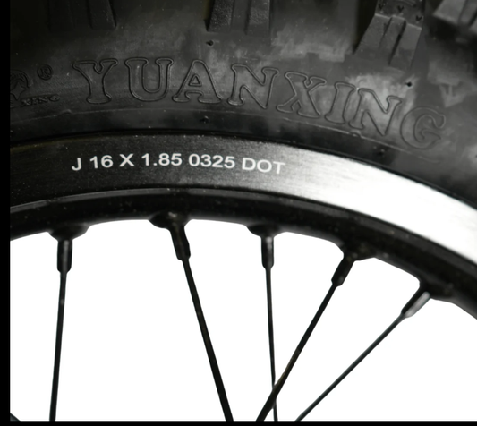 AL XE Pro 16" Rear Wheel and Dirt Tires (Arctic Leopard XE Pro OEM)