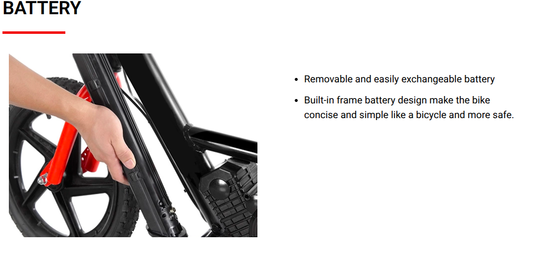 RXF Sedna 12 (24V) Electric Balance Bike