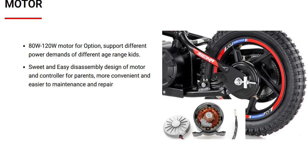 RXF Sedna 12 (24V) Electric Balance Bike